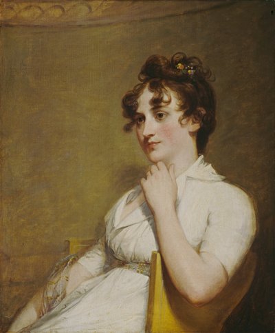 Eleanor Parke Custis Lewis (Mrs. Lawrence Lewis), 1804 door Gilbert Stuart